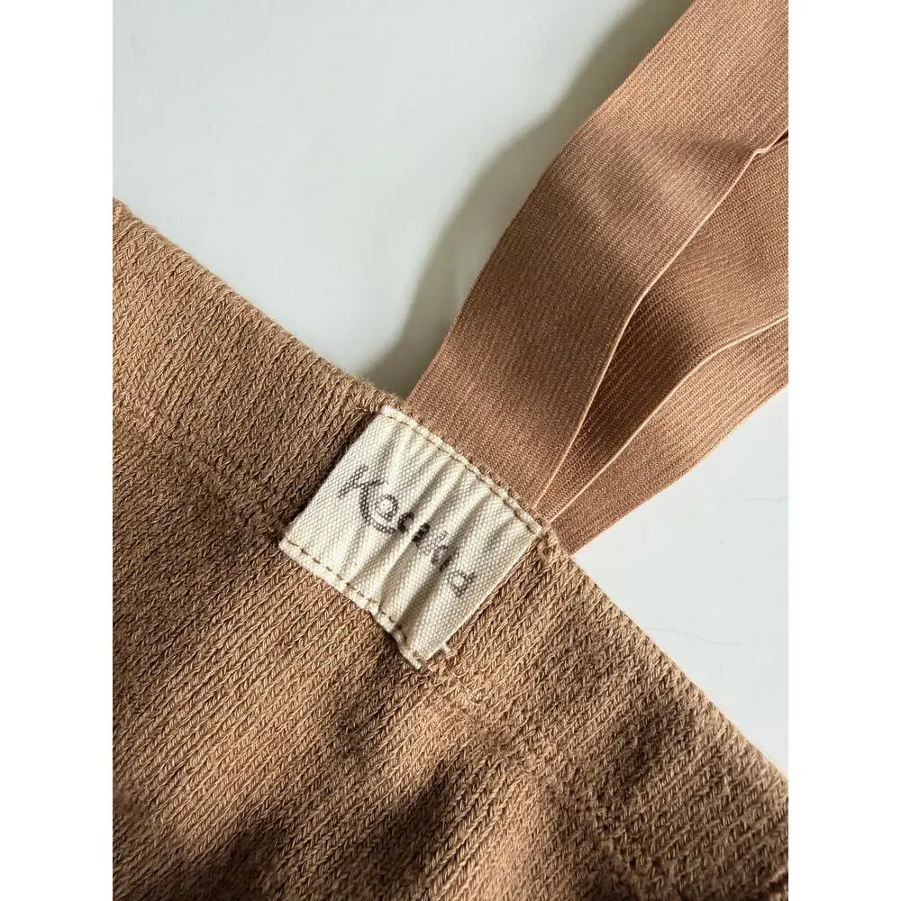 Kocakid Brown Suspender Tights for Baby - 6-12 Months